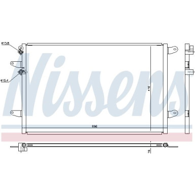 Nissens | Kondensator, Klimaanlage | 940491