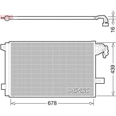 Denso | Kondensator, Klimaanlage | DCN32063