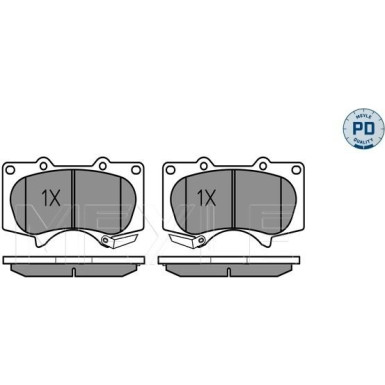 Meyle | Bremsbelagsatz, Scheibenbremse | 025 240 2417/PD