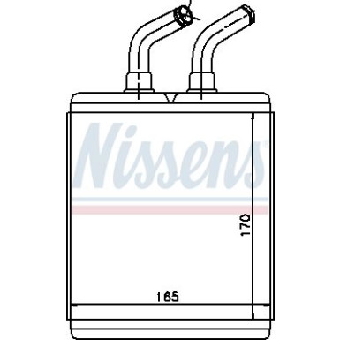 Nissens | Wärmetauscher, Innenraumheizung | 77515