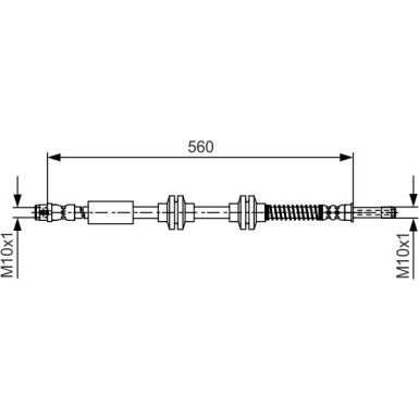 BOSCH | Bremsschlauch | 1 987 481 664