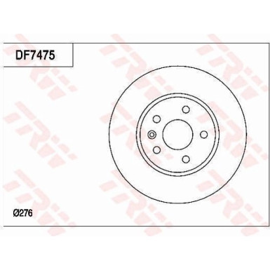 TRW | Bremsscheibe | DF7475