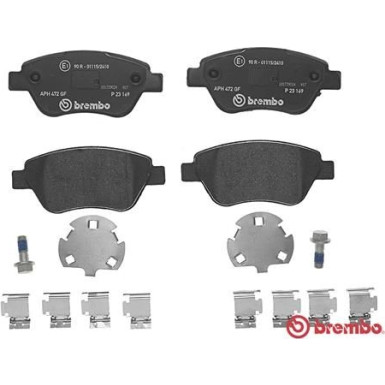 Brembo | Bremsbelagsatz, Scheibenbremse | P 23 169