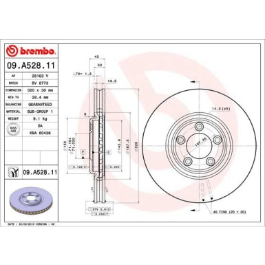 Brembo | Bremsscheibe | 09.A528.11