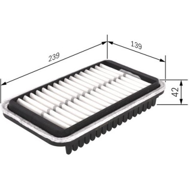 BOSCH F 026 400 418 Luftfilter