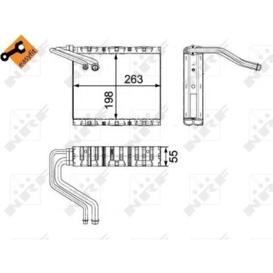 NRF | Verdampfer, Klimaanlage | 36142