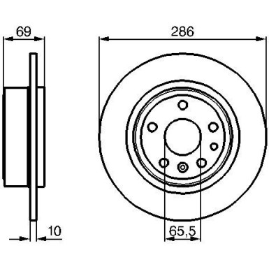 BOSCH | Bremsscheibe | 0 986 478 478