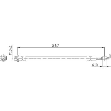 Metzger | Bremsschlauch | 4112230