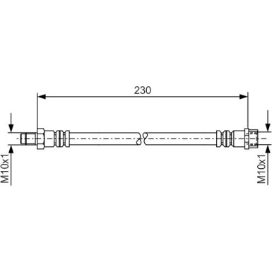 BOSCH | Bremsschlauch | 1 987 476 083