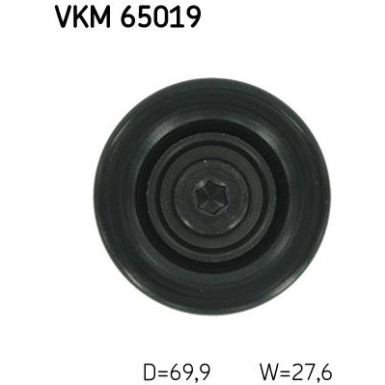 SKF | Umlenk-/Führungsrolle, Keilrippenriemen | VKM 65019