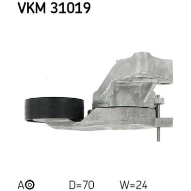 SKF | Spannrolle, Keilrippenriemen | VKM 31019