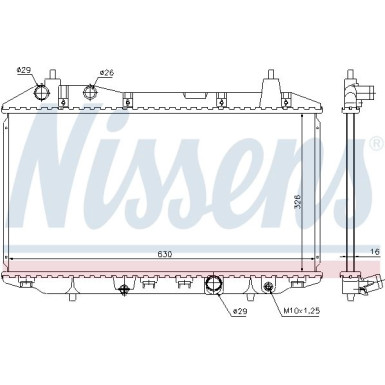 Nissens | Kühler, Motorkühlung | 68147