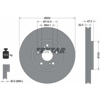 Textar | Bremsscheibe | 92194900