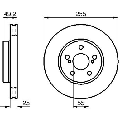 BOSCH | Bremsscheibe | 0 986 478 584