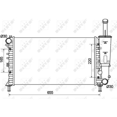 NRF | Kühler, Motorkühlung | 53124