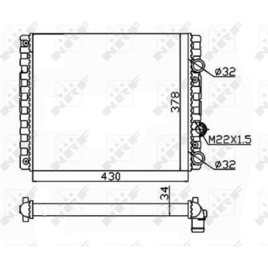 NRF | Kühler, Motorkühlung | 509519