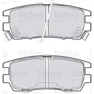 Valeo | Bremsbelagsatz, Scheibenbremse | 301519 Valeo | Bremsbelagsatz, Scheibenbremse | 301519