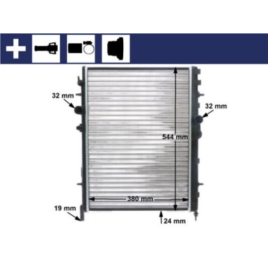 Mahle | Kühler, Motorkühlung | CR 515 000S