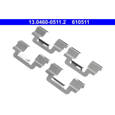 ATE | Zubehörsatz, Scheibenbremsbelag | 13.0460-0511.2
