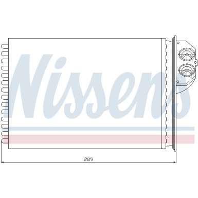 Nissens | Wärmetauscher, Innenraumheizung | 72943