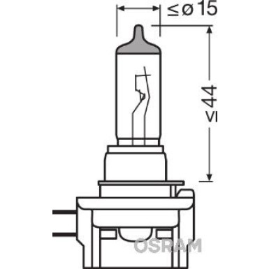 Osram | Glühlampe, Fernscheinwerfer | Original H11B 12V Faltschachtel | 64241