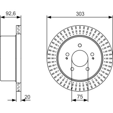 BOSCH | Bremsscheibe | 0 986 479 E49