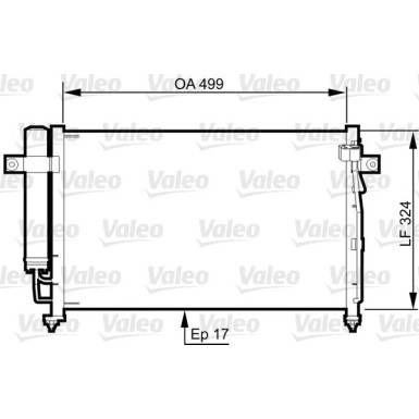 Valeo | Kondensator, Klimaanlage | 814341