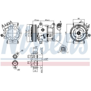 Nissens | Kompressor, Klimaanlage | 89053