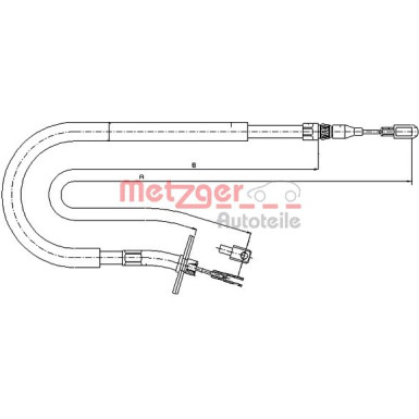 Metzger | Seilzug, Feststellbremse | 10.9875