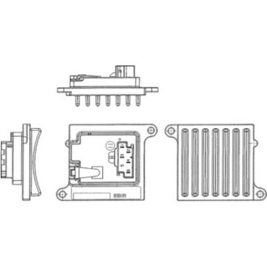 Mahle | Regler, Innenraumgebläse | ABR 36 000P