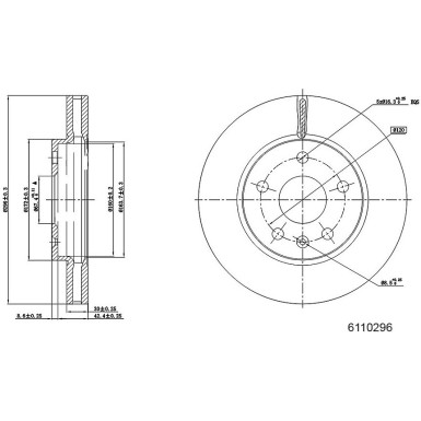 Metzger | Bremsscheibe | 6110296