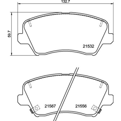 Brembo | Bremsbelagsatz, Scheibenbremse | P 30 123