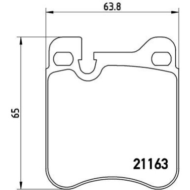 Brembo | Bremsbelagsatz, Scheibenbremse | P 65 010