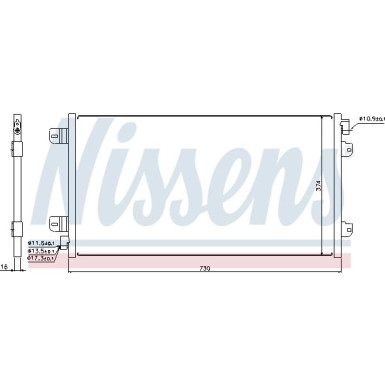 Nissens | Kondensator, Klimaanlage | 94659