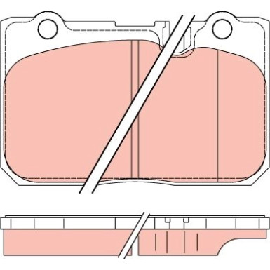 TRW | Bremsbelagsatz, Scheibenbremse | GDB3226