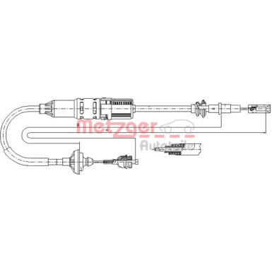 Metzger | Seilzug, Kupplungsbetätigung | 10.3446