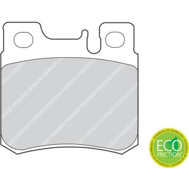 Ferodo | Bremsbelagsatz, Scheibenbremse | FDB644
