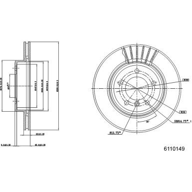 Metzger | Bremsscheibe | 6110149