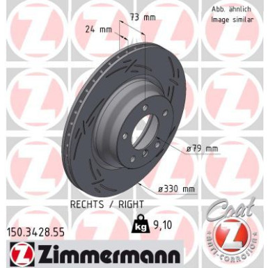 Zimmermann | Bremsscheibe | 150.3428.55