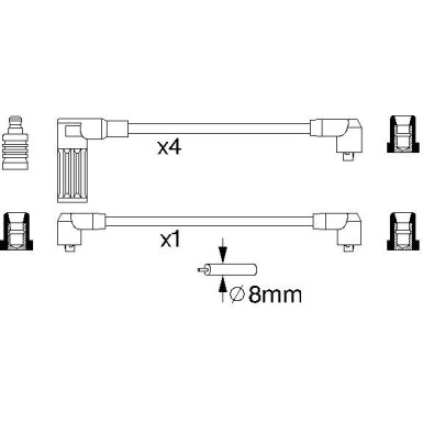 BOSCH | Zündleitungssatz | 0 986 356 718