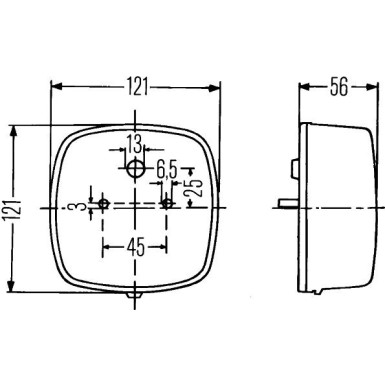 Hella | Heckleuchte | 2SE 002 578-701