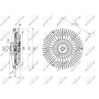 NRF | Kupplung, Kühlerlüfter | 49575