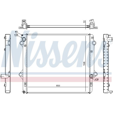 Nissens | Kühler, Motorkühlung | 646803