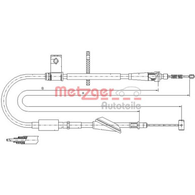 Metzger | Seilzug, Feststellbremse | 11.5746