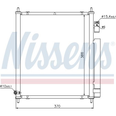 Nissens | Kondensator, Klimaanlage | 94734