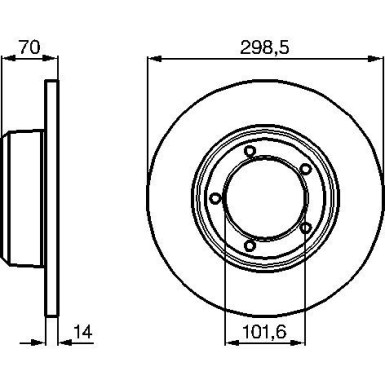 BOSCH | Bremsscheibe | 0 986 478 827