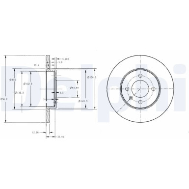 Delphi | Bremsscheibe | BG2454