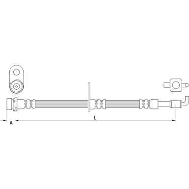 Metzger | Bremsschlauch | 4111332