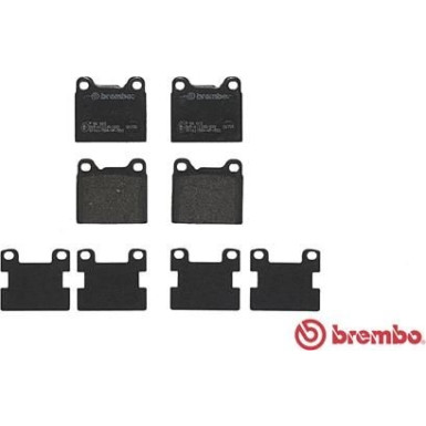 Brembo | Bremsbelagsatz, Scheibenbremse | P 86 002