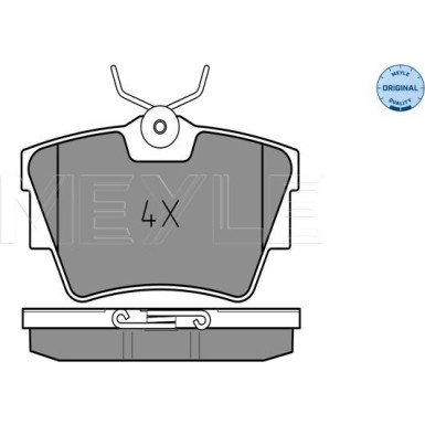 Meyle | Bremsbelagsatz, Scheibenbremse | 025 239 8017